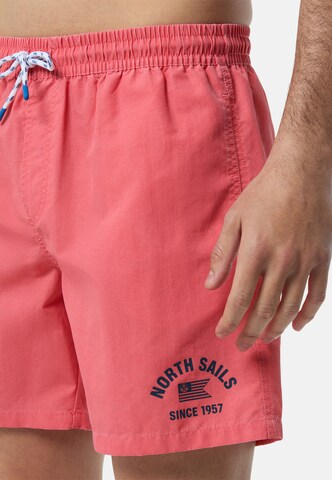 Shorts de bain North Sails en rouge