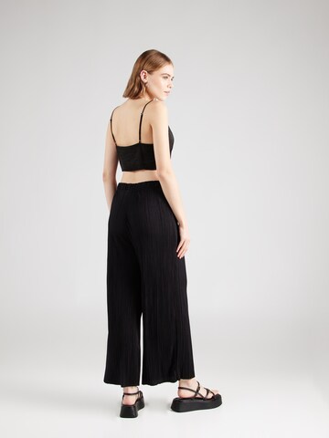 VILA Wide leg Trousers 'VIPLISA' in Black