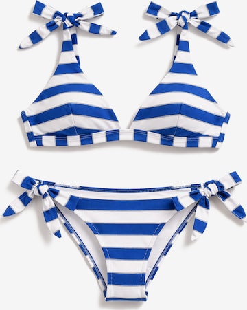 mėlyna Gisela Trikampė Bikinis: priekis