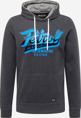 Sweat-shirt Petrol Industries en noir : devant