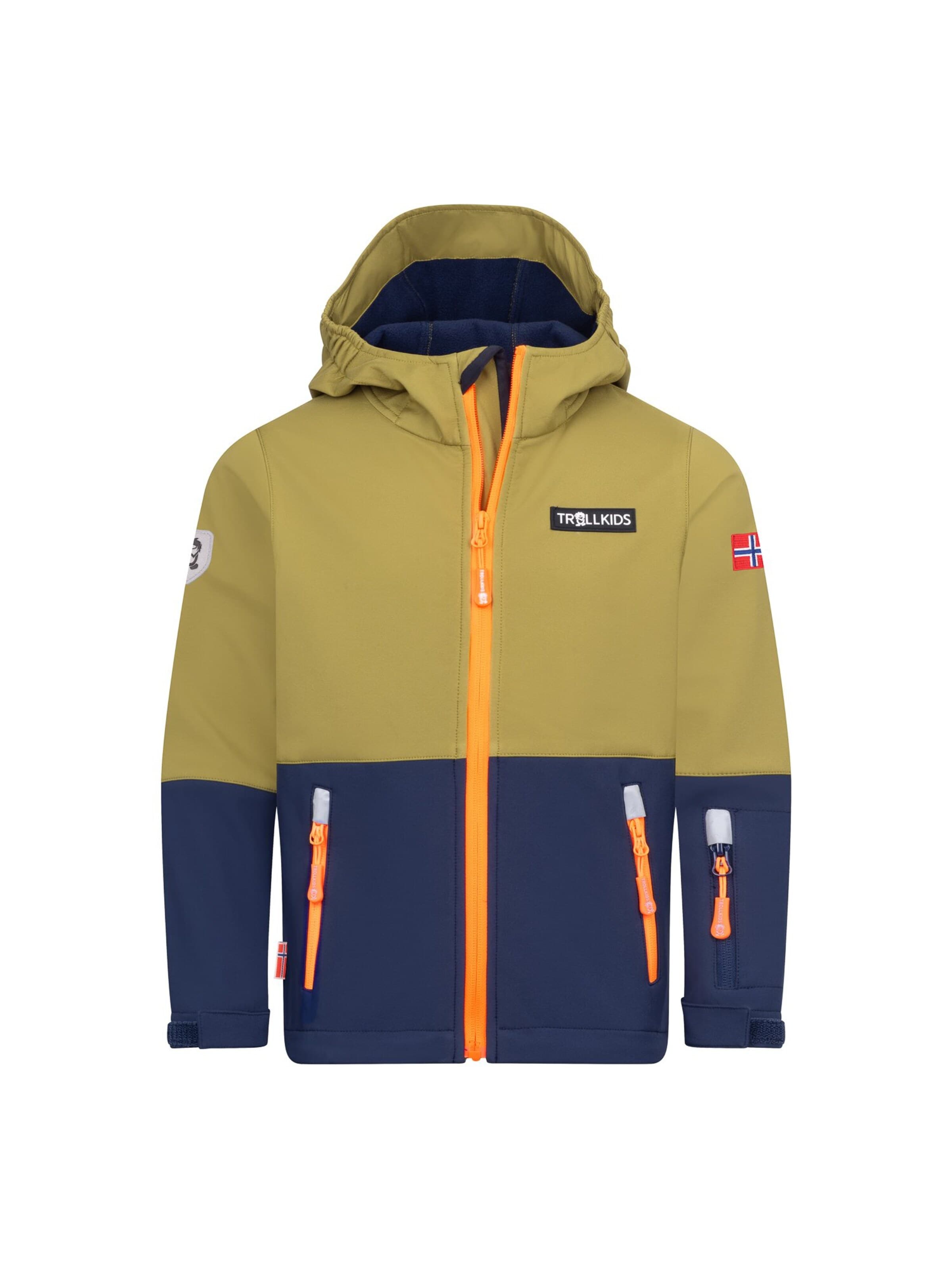 TROLLKIDS Outdoor jacket in Green: front