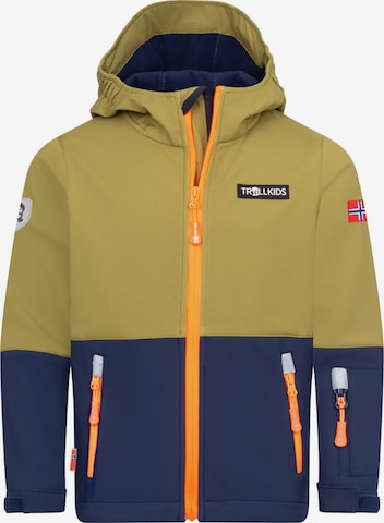 TROLLKIDS Outdoor jacket in Green: front