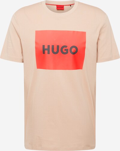 HUGO Paita 'Dulive222' värissä beige / punainen / musta, Tuotenäkymä