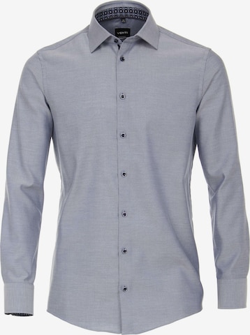 VENTI Business Shirt in Blue: front