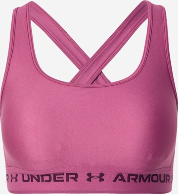 Bustier Soutien-gorge de sport UNDER ARMOUR en rouge : devant