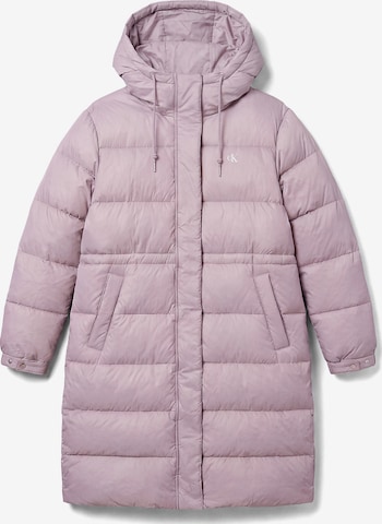 Calvin Klein Jeans Wintermantel in Grijs: voorkant