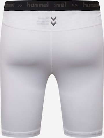 Hummel Skinny Sporthose in Weiß