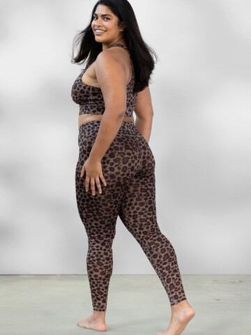 Hey Honey Skinny Leggings 'Leo' in Braun