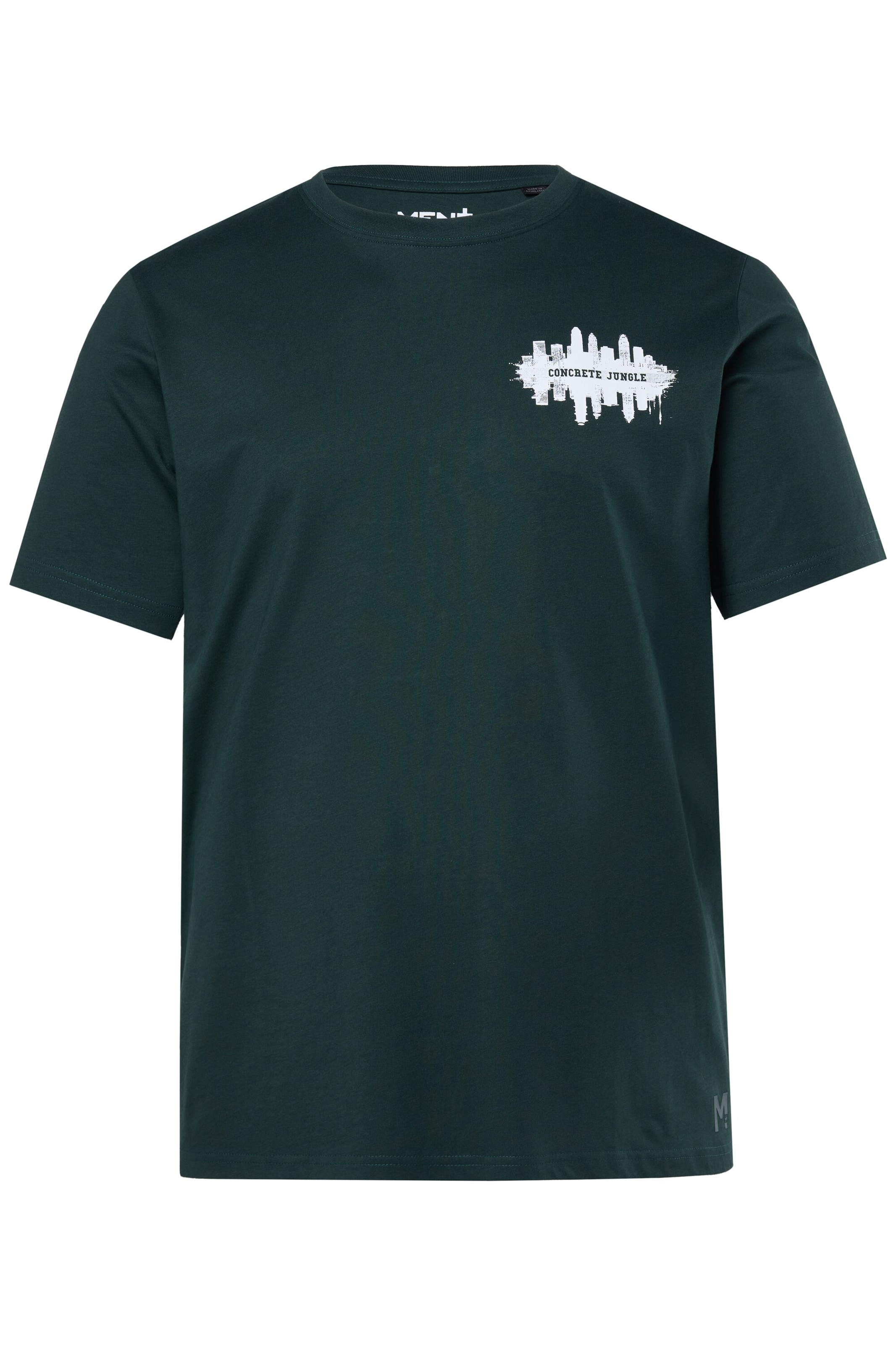 Men Plus Shirt in Green: front