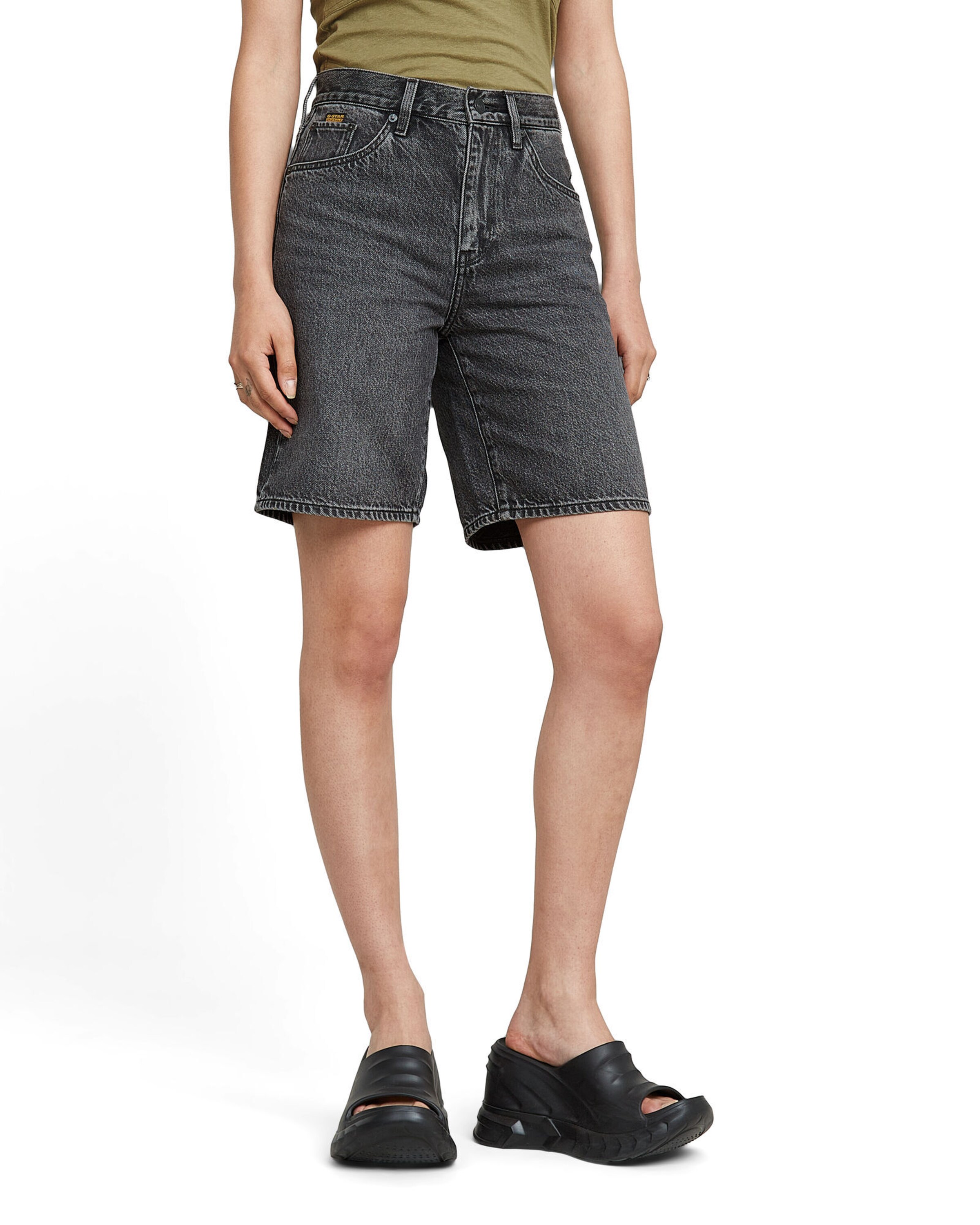 G-STAR Regular Trousers in Grey: front