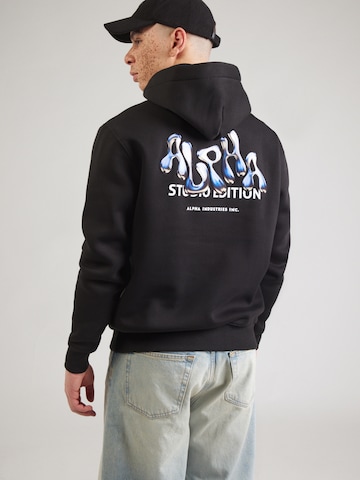ALPHA INDUSTRIES Sweatshirt 'Studio Edition' i sort: forside