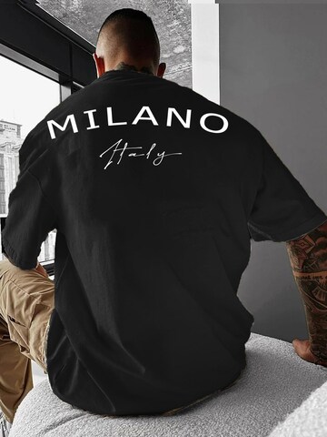 RMK Shirt 'Milano Italia' in Black