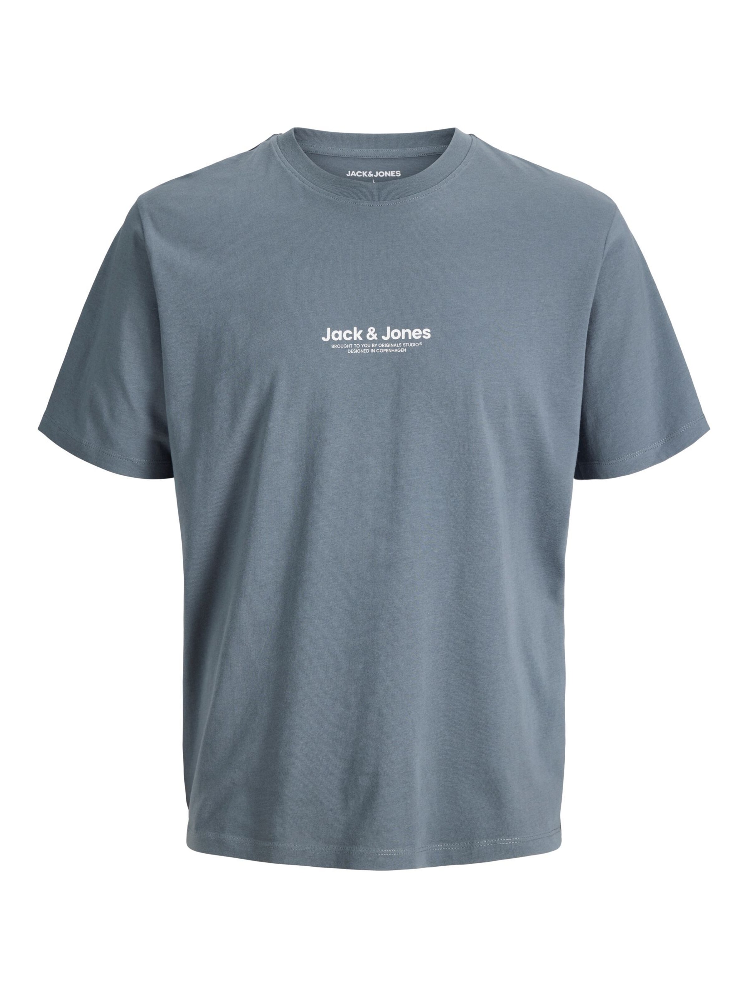 JACK & JONES Shirt 'JWHVesterbro' in de kleur Grafiet, Productweergave