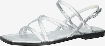 Högl Sandalen met riem 'Sandy' in Zilver: voorkant