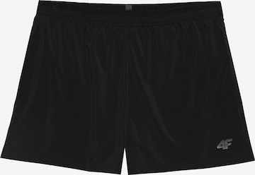 4F - regular Pantalón deportivo en negro: frente