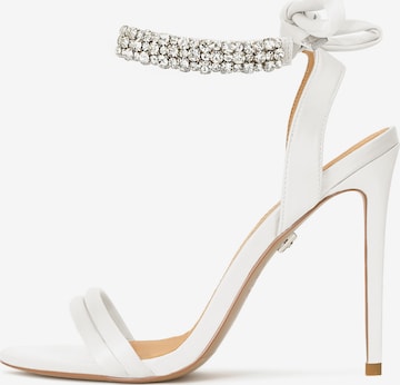 Kazar Sandal in White: front