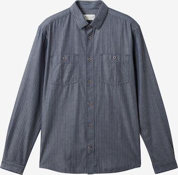 mėlyna TOM TAILOR Standartinis modelis Marškiniai: priekis