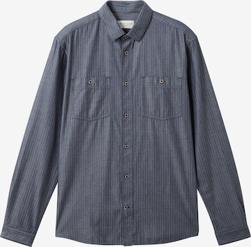 TOM TAILOR Regular fit Button Up Shirt in Blue: front