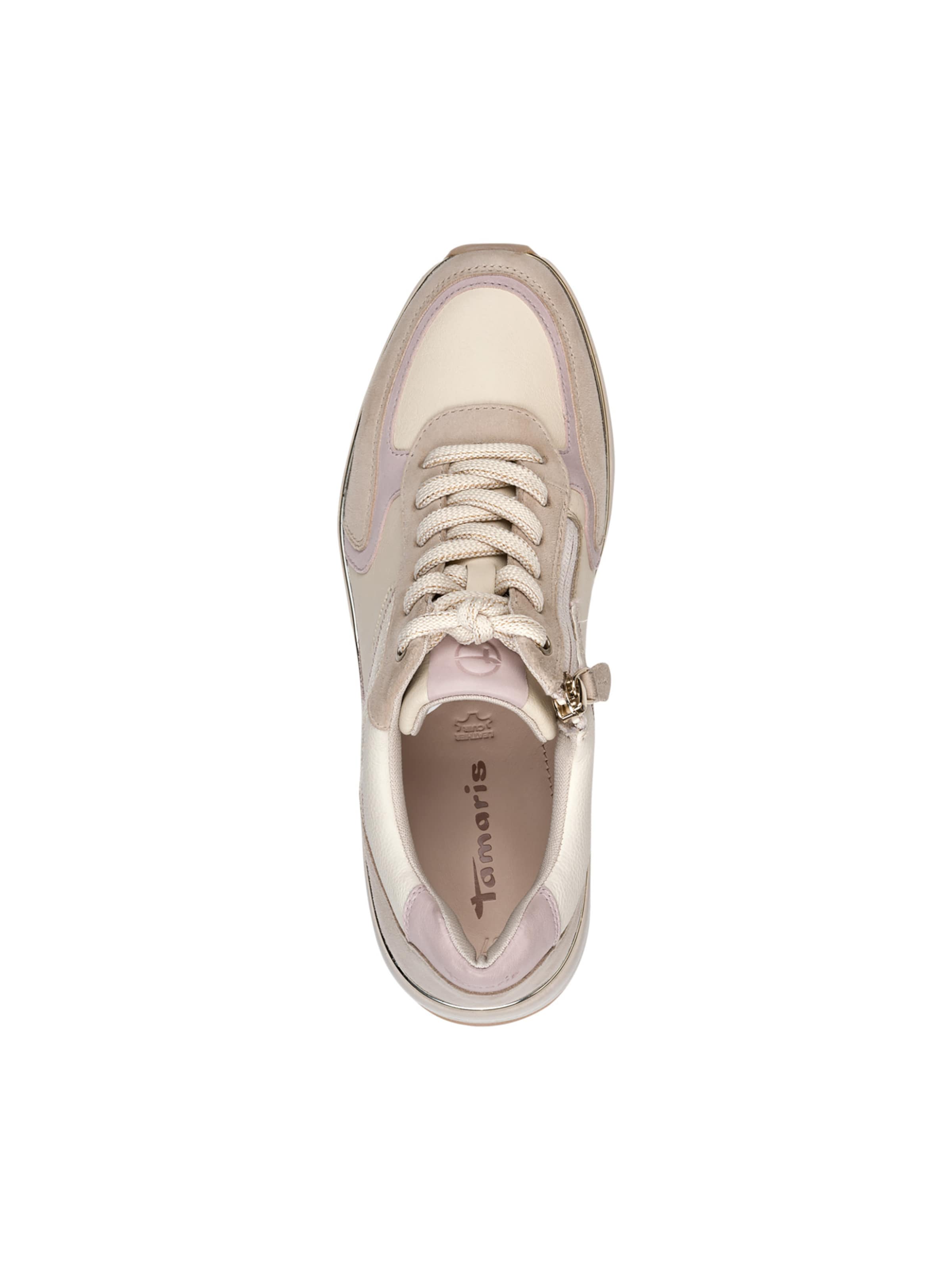 Tamaris Platform trainers in Beige