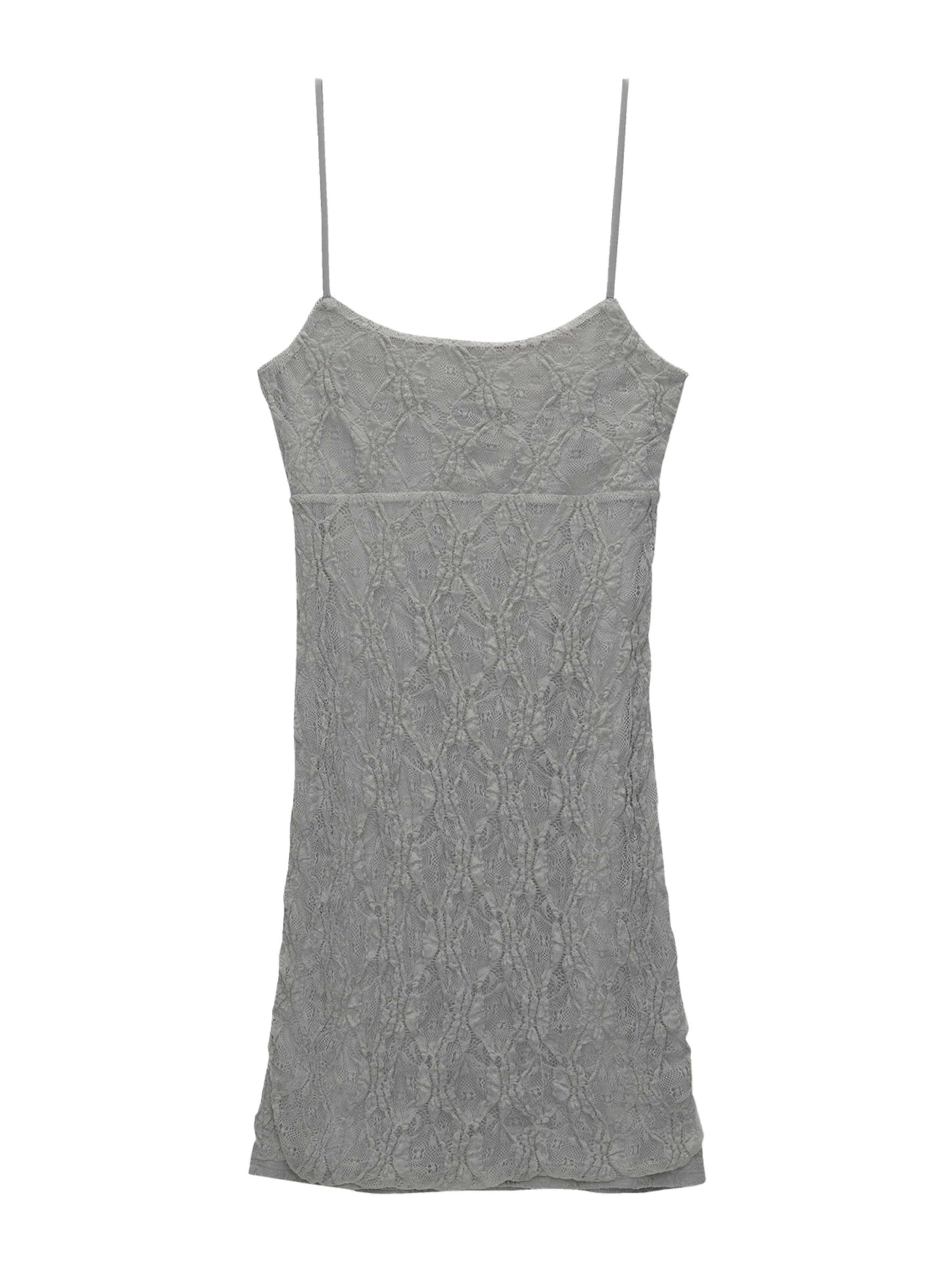 Pull&Bear Kleid in Grau: Vorderseite
