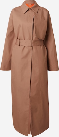 Calvin Klein Between-Seasons Coat in Orange: front