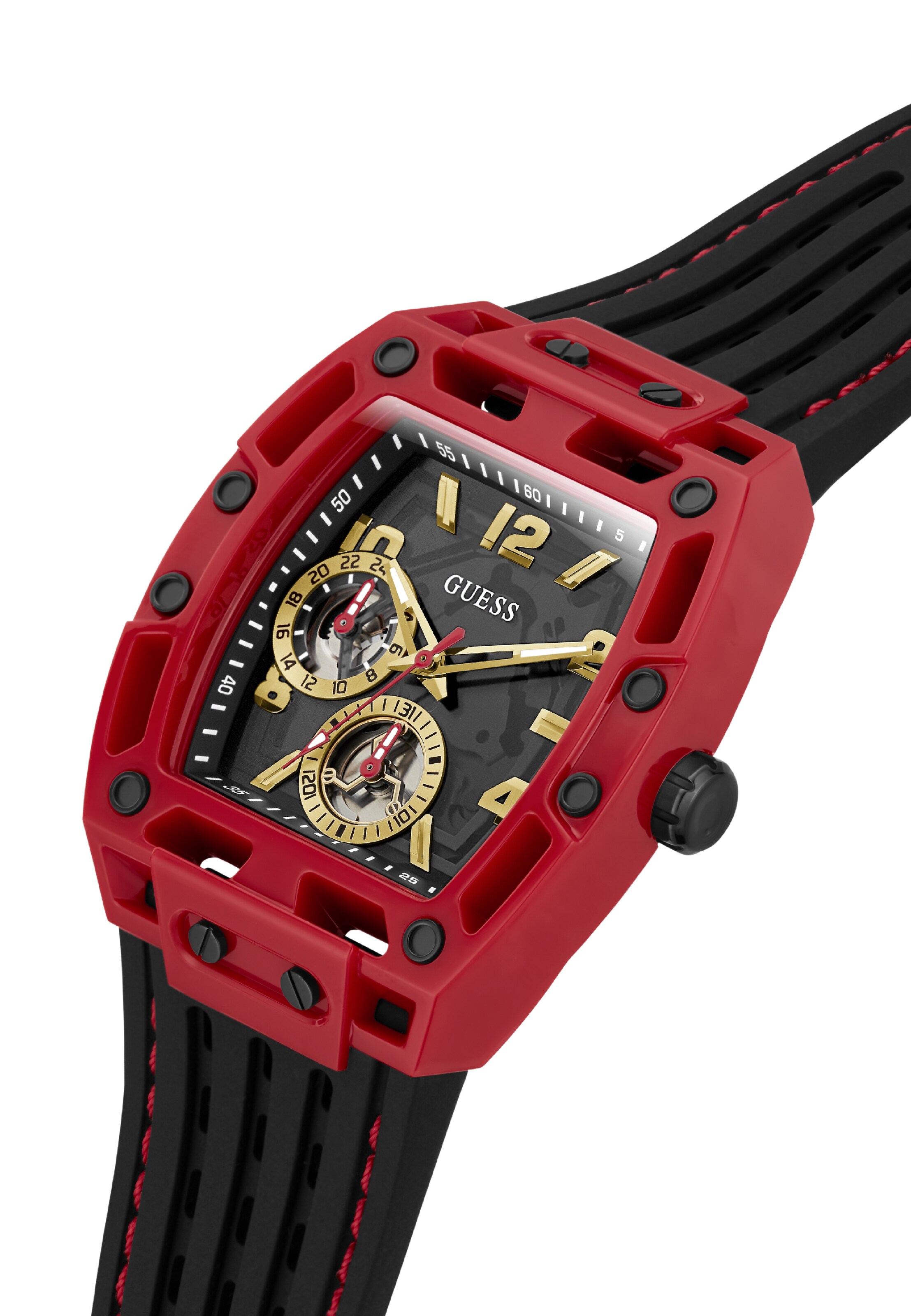 Montre à affichage analogique 'PHOENIX' GUESS en rouge