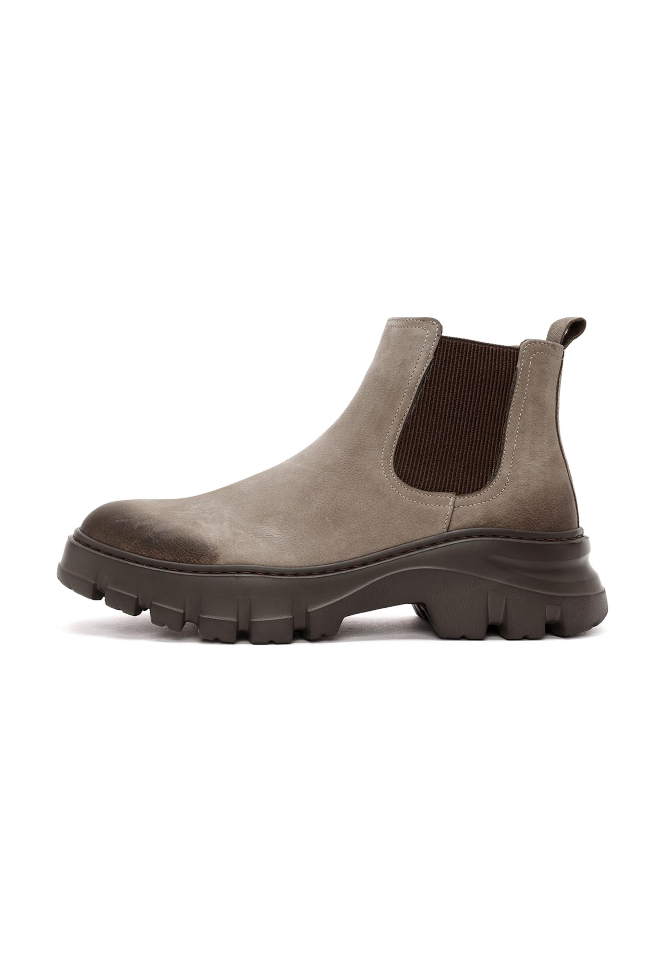 Derimod Chelsea boots in Beige / Dark brown, Item view