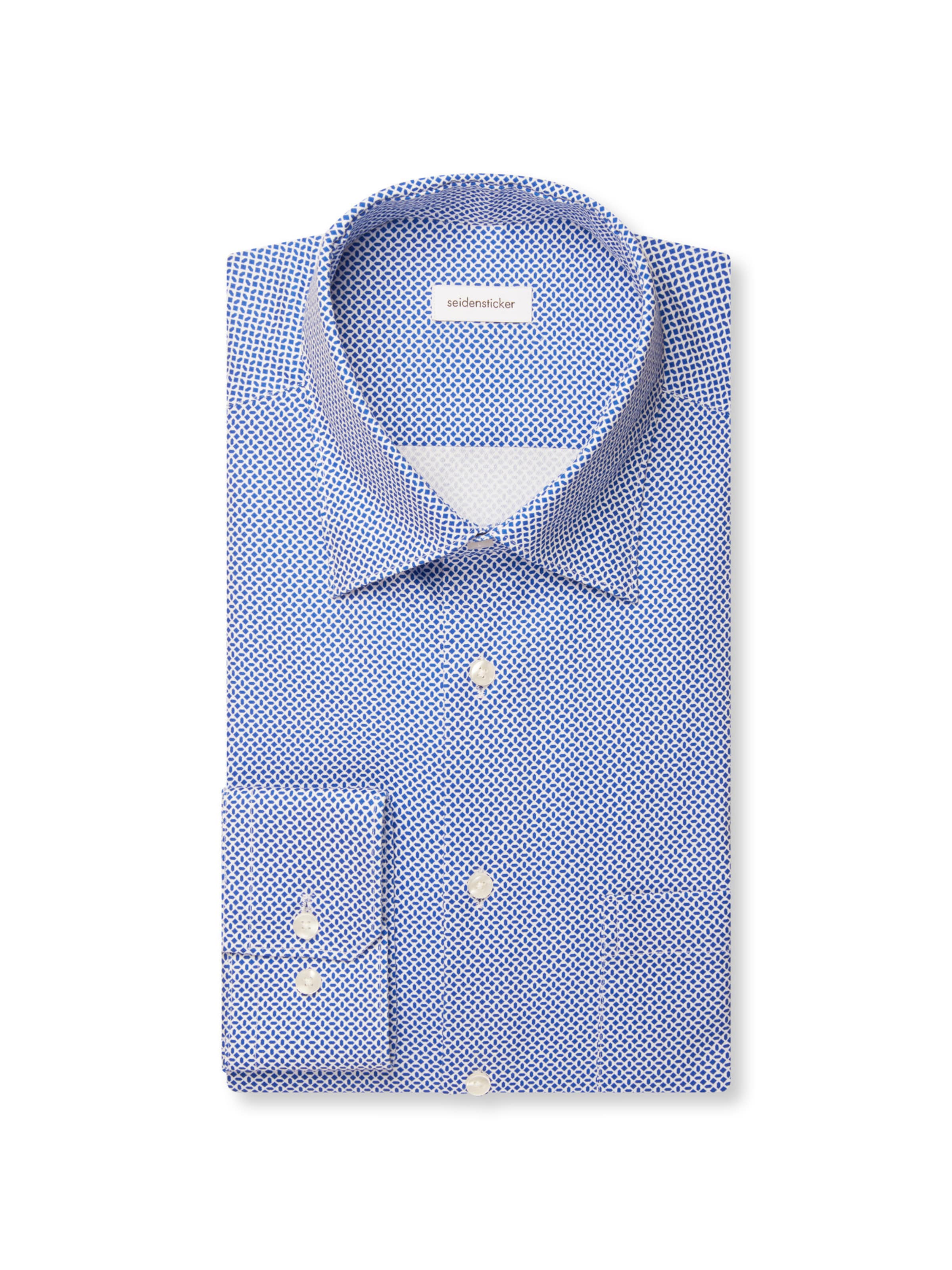Coupe regular Chemise business 'Schwarze Rose' SEIDENSTICKER en bleu