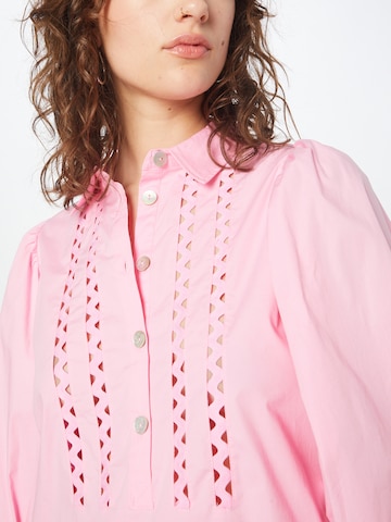 Esqualo Платье-рубашка в Ярко-розовый