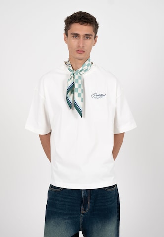 T-Shirt 'Cyclists' Prohibited en blanc : devant