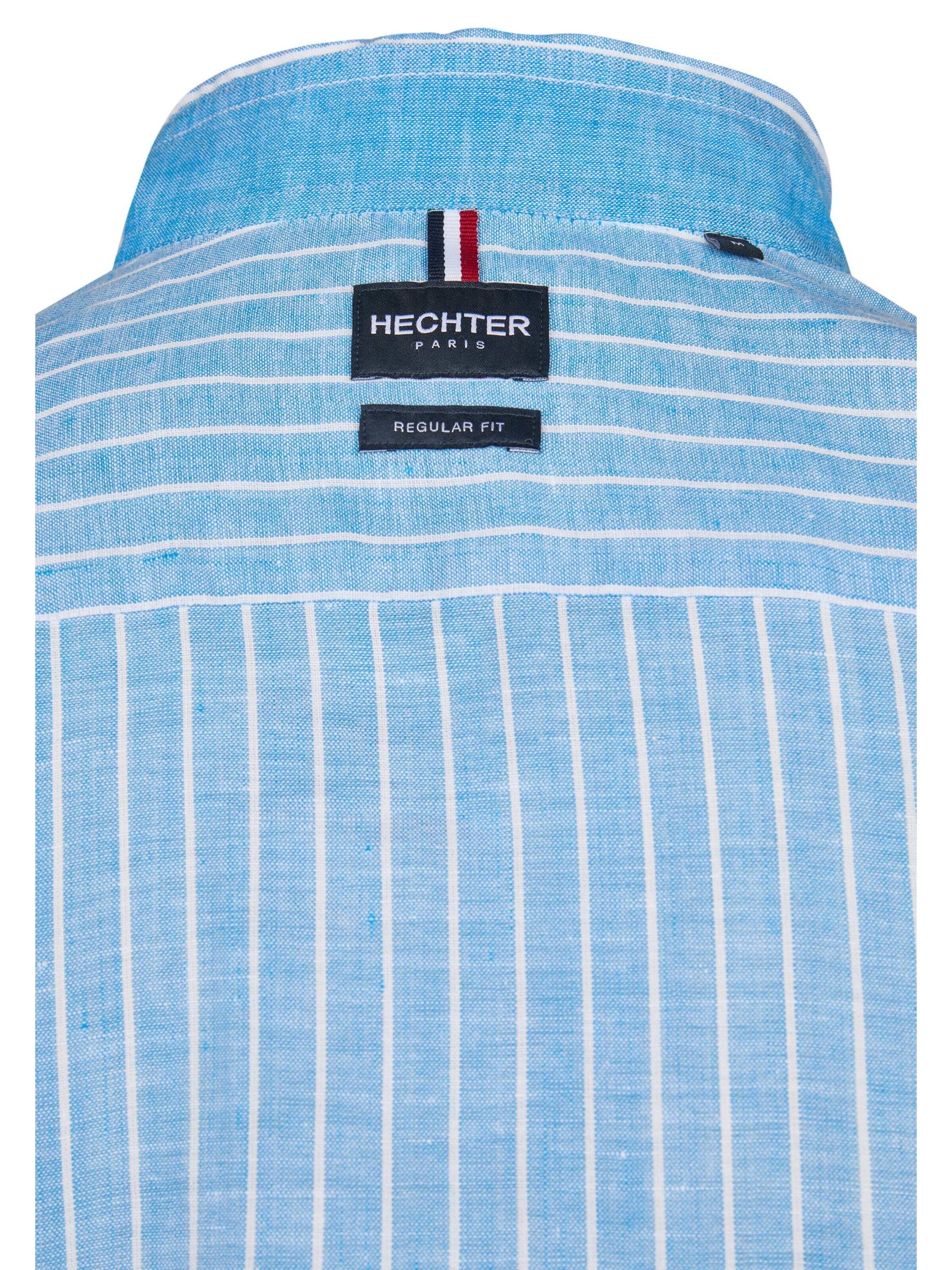 HECHTER PARIS Regular fit Button Up Shirt in Blue