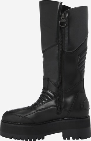 Bottes Tommy Jeans en noir : devant