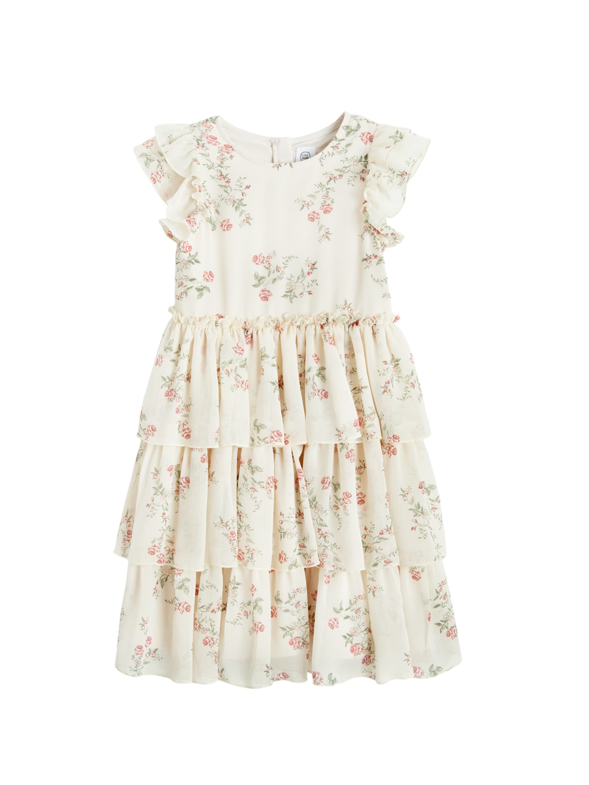 Cool Club Jurk in Beige: voorkant