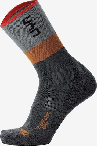 Calzino sportivo di Uyn in grigio: frontale