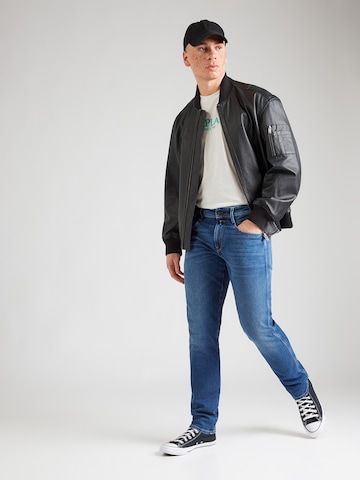 REPLAY - Slimfit Calças de ganga 'ANBASS' em azul