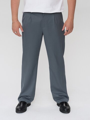 Dxnmxrk Wide leg Pants 'DXGael' in Grey: front