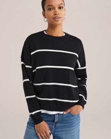 Pull-over WE Fashion en noir : devant