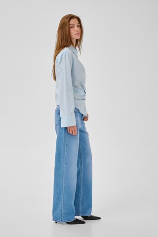 My Essential Wardrobe Wide Leg Jeans 'THE LOUIS' i blå