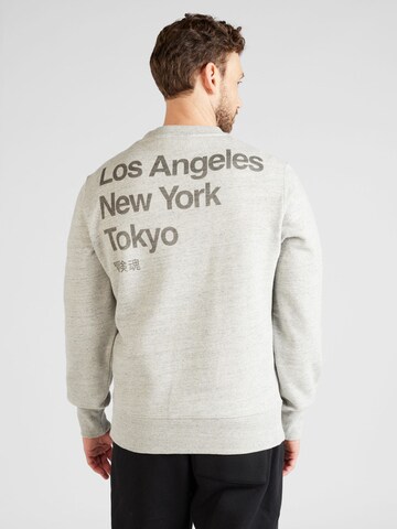 SuperdrySweater majica 'CITY' - siva boja: prednji dio