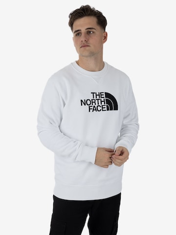 Sweat-shirt 'Drew Peak' THE NORTH FACE en blanc : devant