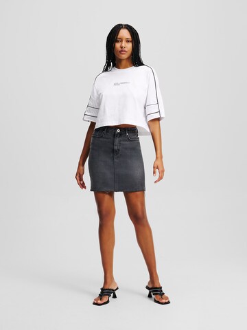KARL LAGERFELD JEANS Skirt in Grey: front