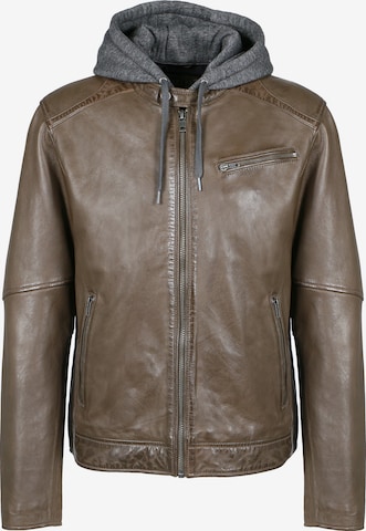 FREAKY NATION Övergångsjacka ' Flynn' i brun: framsida