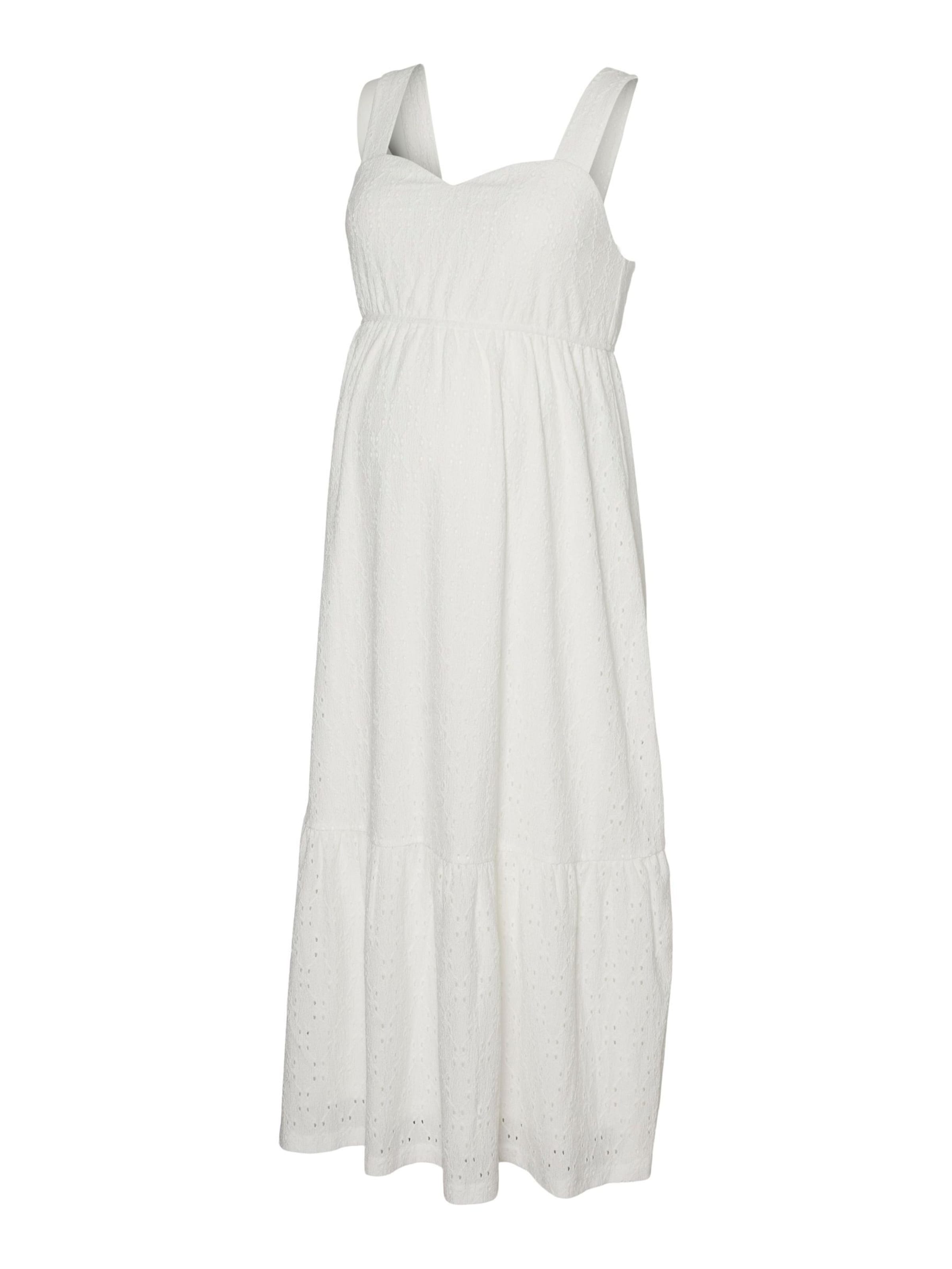 Vero Moda Maternity Dress 'VMMulrikke' in White: front