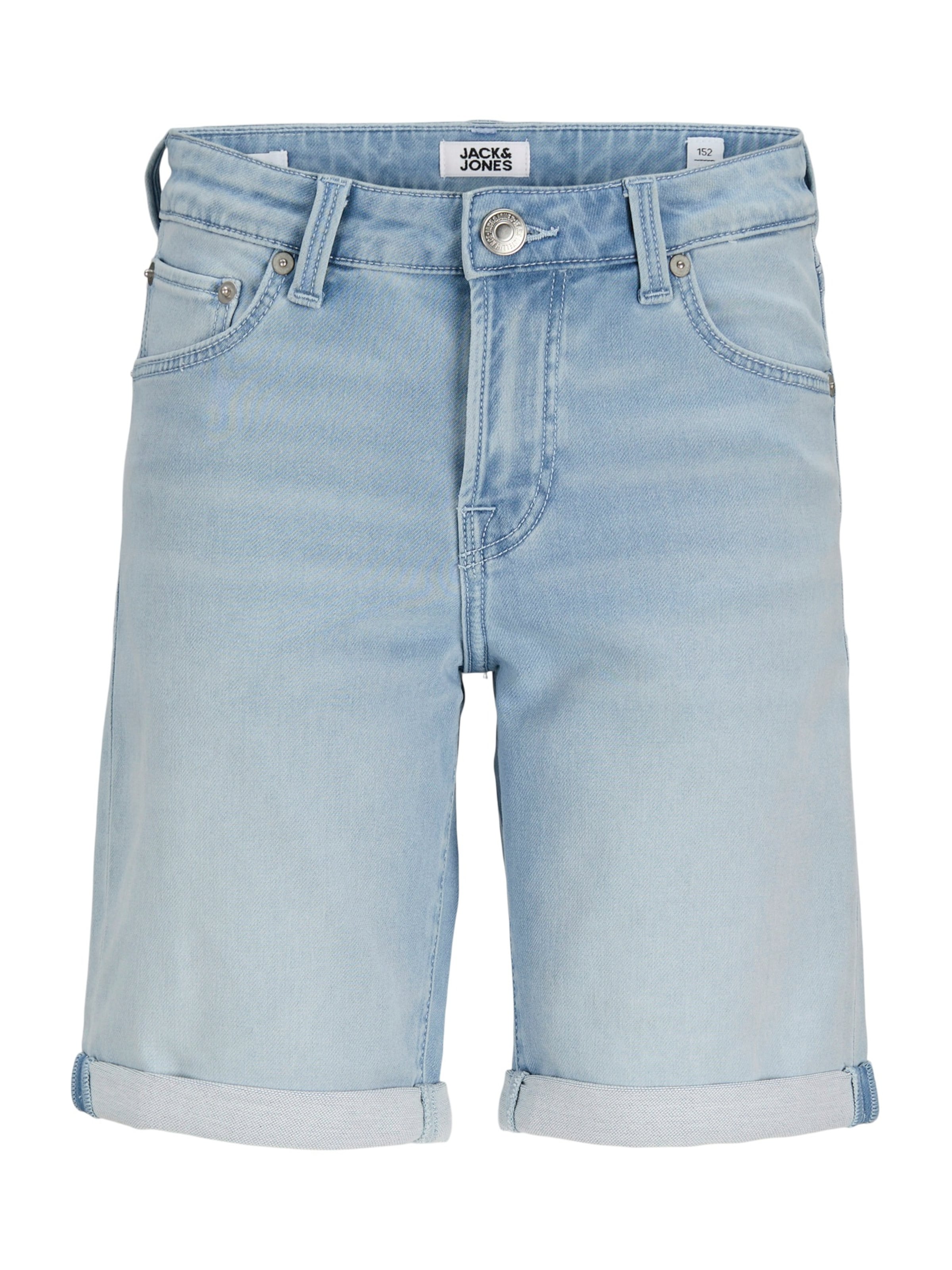 Jack & Jones Junior Regular Jeans 'JJIRICK JJICON' in Blauw: voorkant