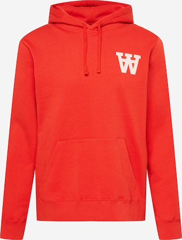 WOOD WOOD - Sudadera 'Ian AA' en rojo: frente