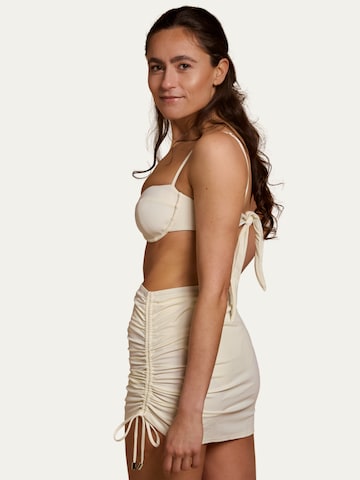 Billie Swim - Falda 'Gathered Skirt' en beige