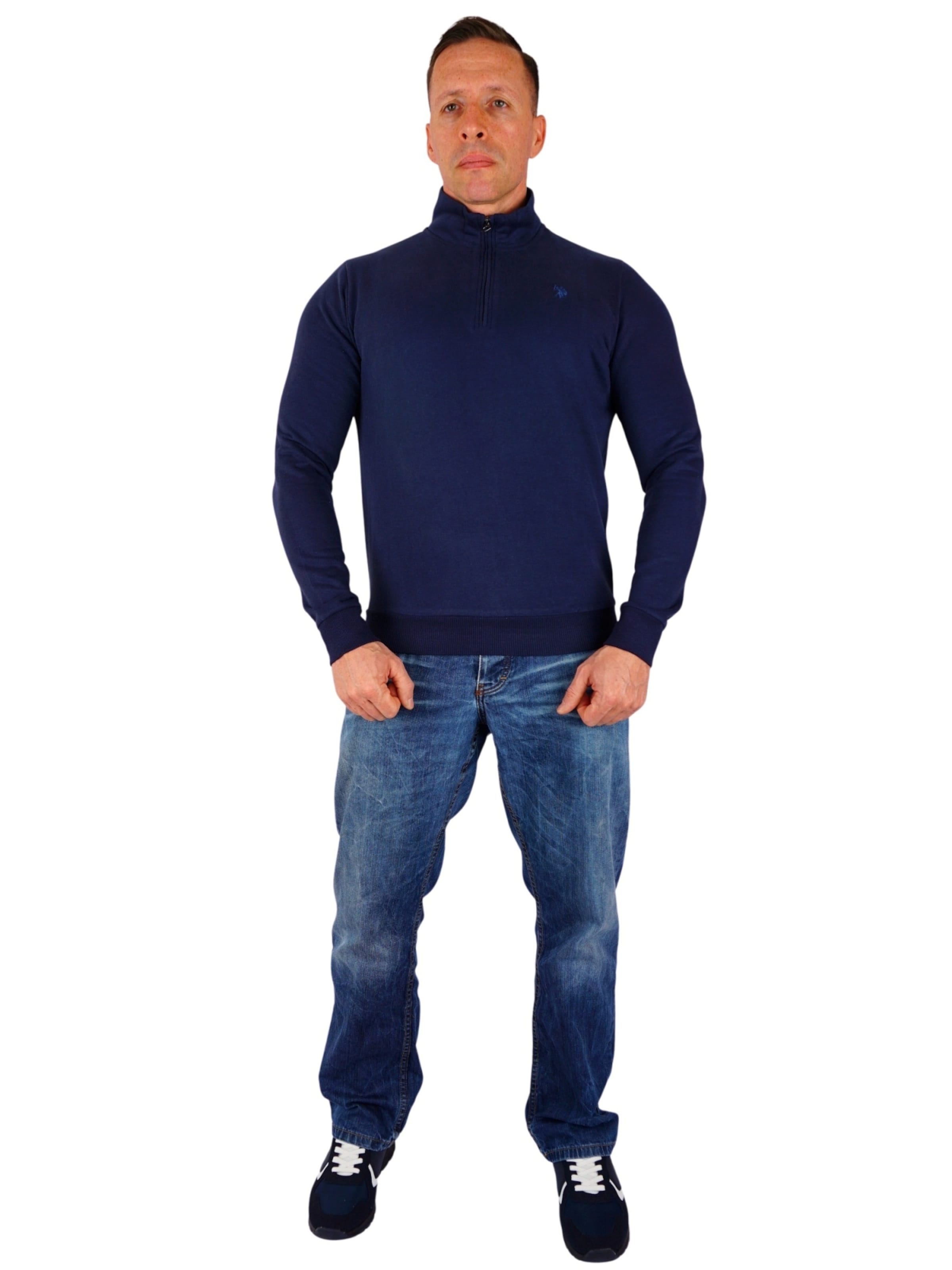 U.S. POLO ASSN. Sweatshirt i blå: forside