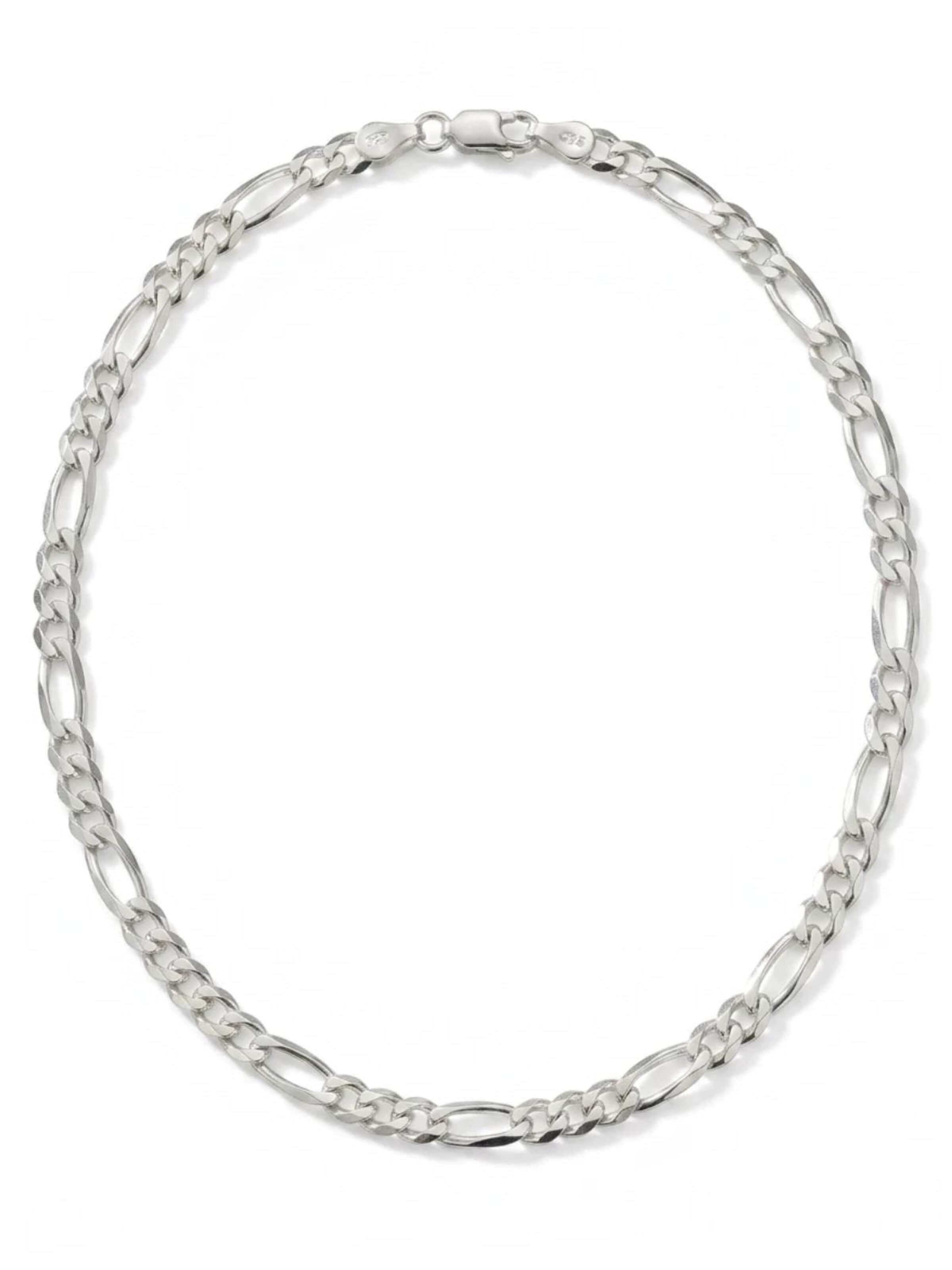 Eternal Necklace 'Figaro' in 55 cm in Silver, Item view