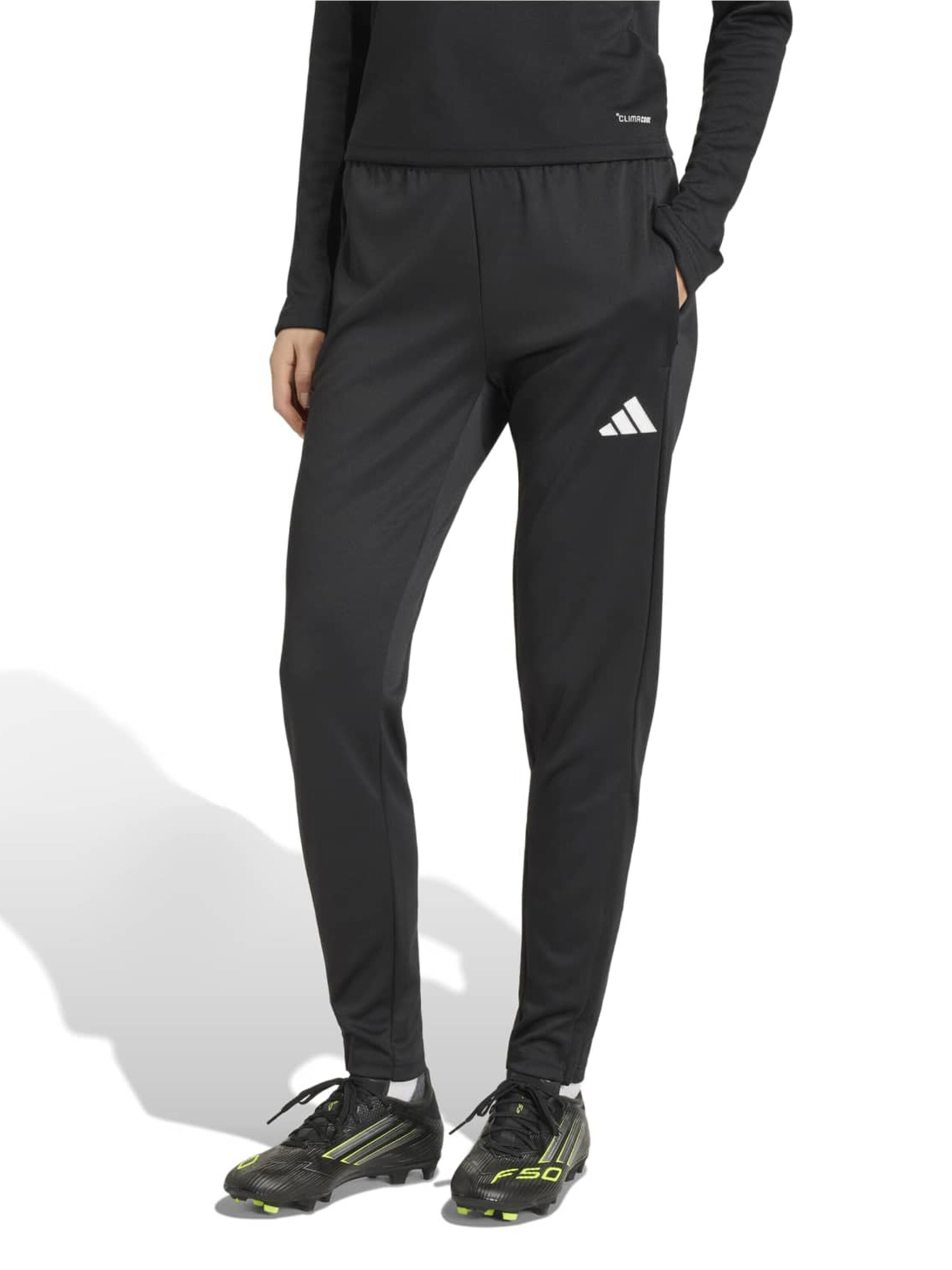ADIDAS PERFORMANCE Tapered Sporthose 'ENT26' in Schwarz: Vorderseite