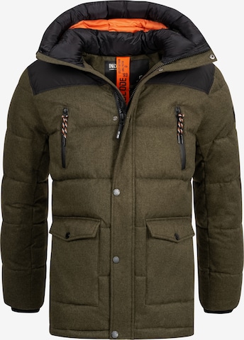 INDICODE JEANS Winter Jacket 'Krem' in Green: front